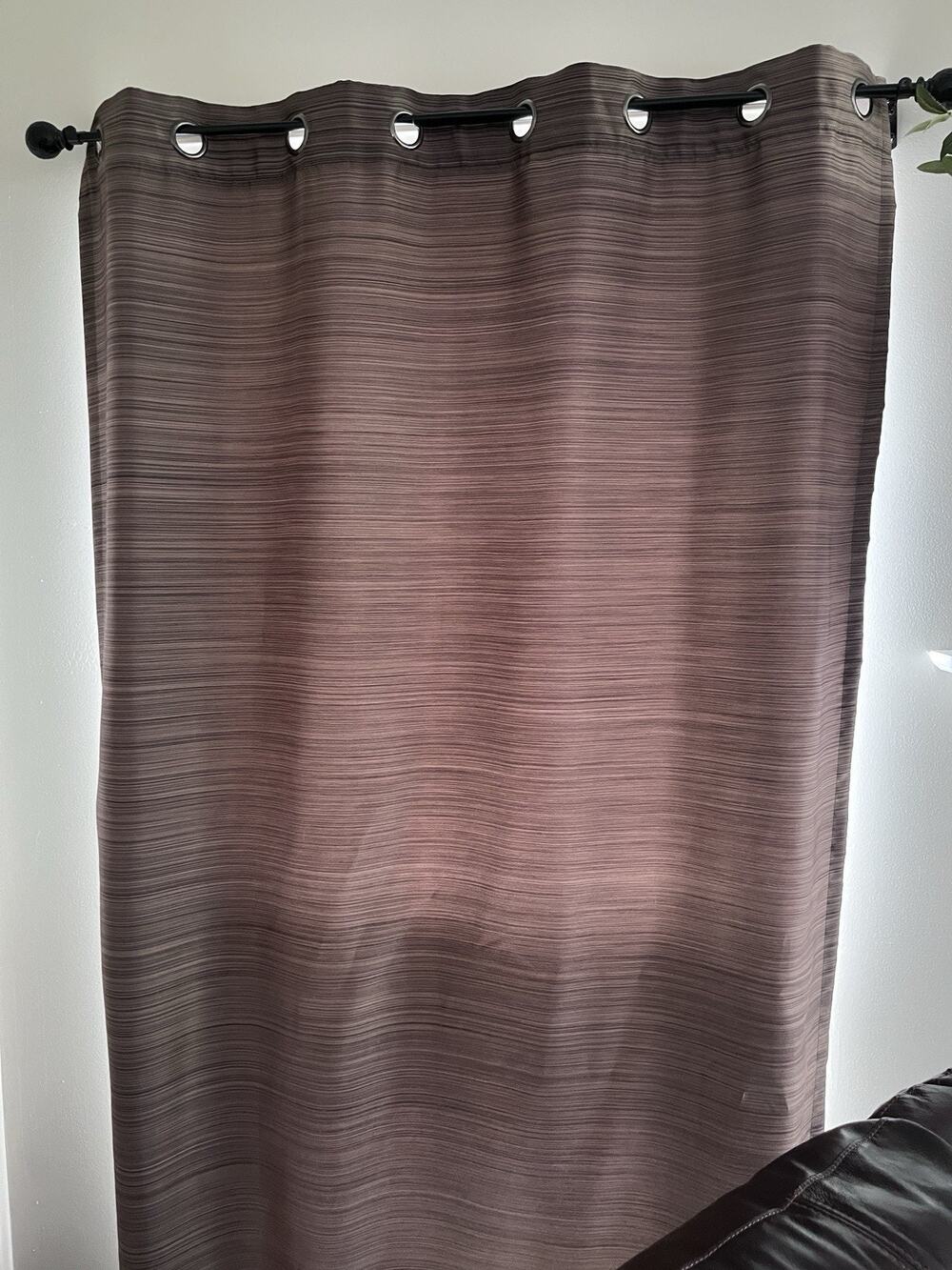 Canopy Thermal Lined Grommet Top Drapery Panel 84"L x 50"W Blackout Brown Stone